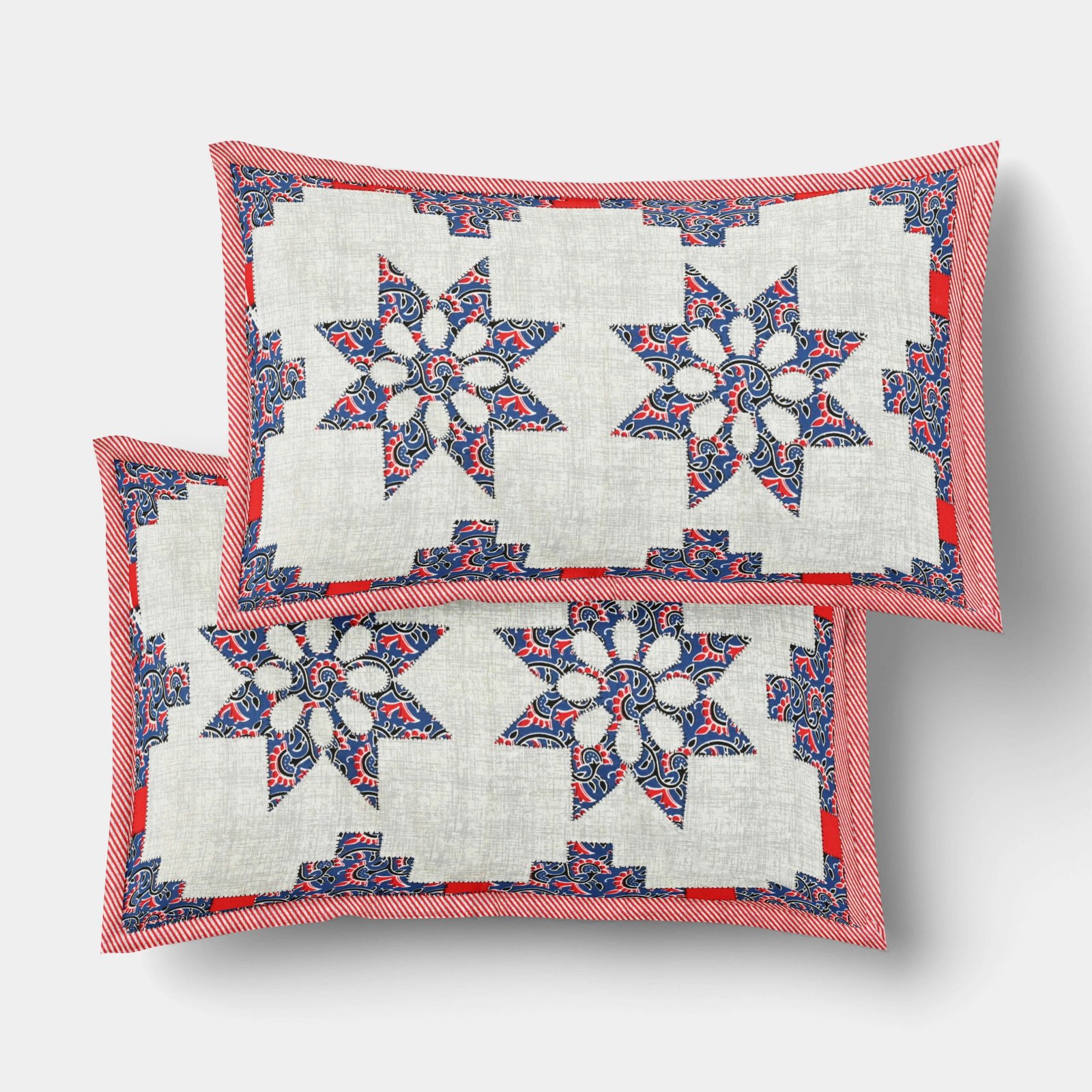 Rajasthani Traditionally Printed Cotton Doublebed Bedsheet With Pack of 2 Pillow Covers - Image 4